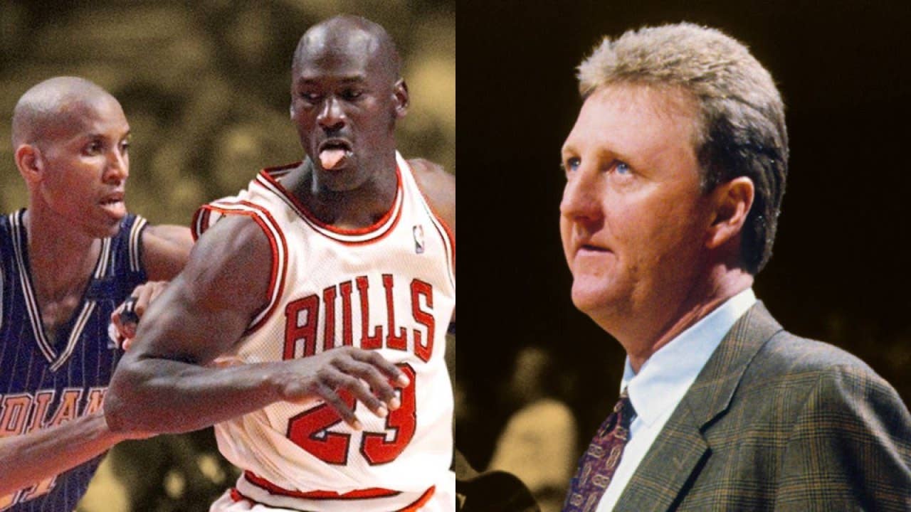 Jordanm R. Bird Larry Bird criticized MJ for insulting Reggie Miller's manhood ...
