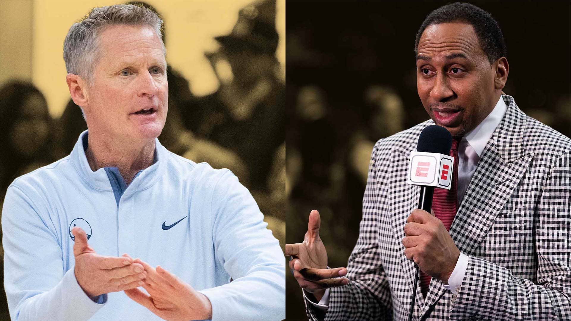 Stephen A. Smith blasts Steve Kerr over 72-game season idea ...