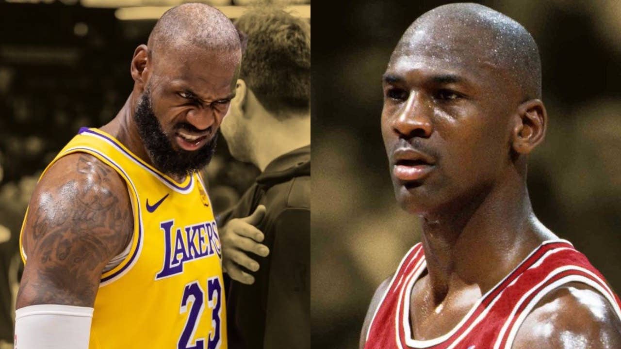LeBron James and Michael Jordan
