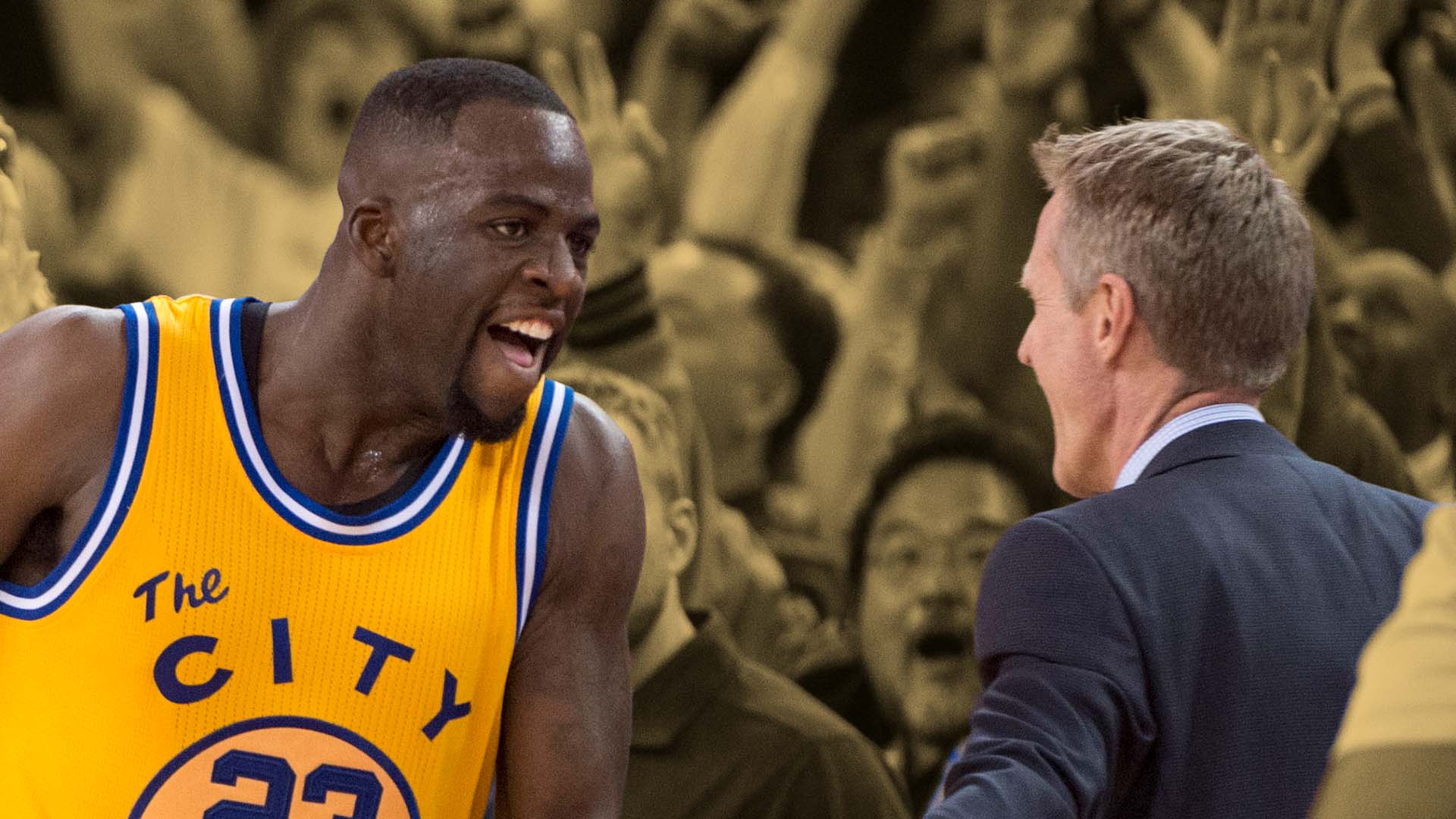 Drunk Draymond roasted Steve Kerr at the 2015 title parade - Basketball ...
