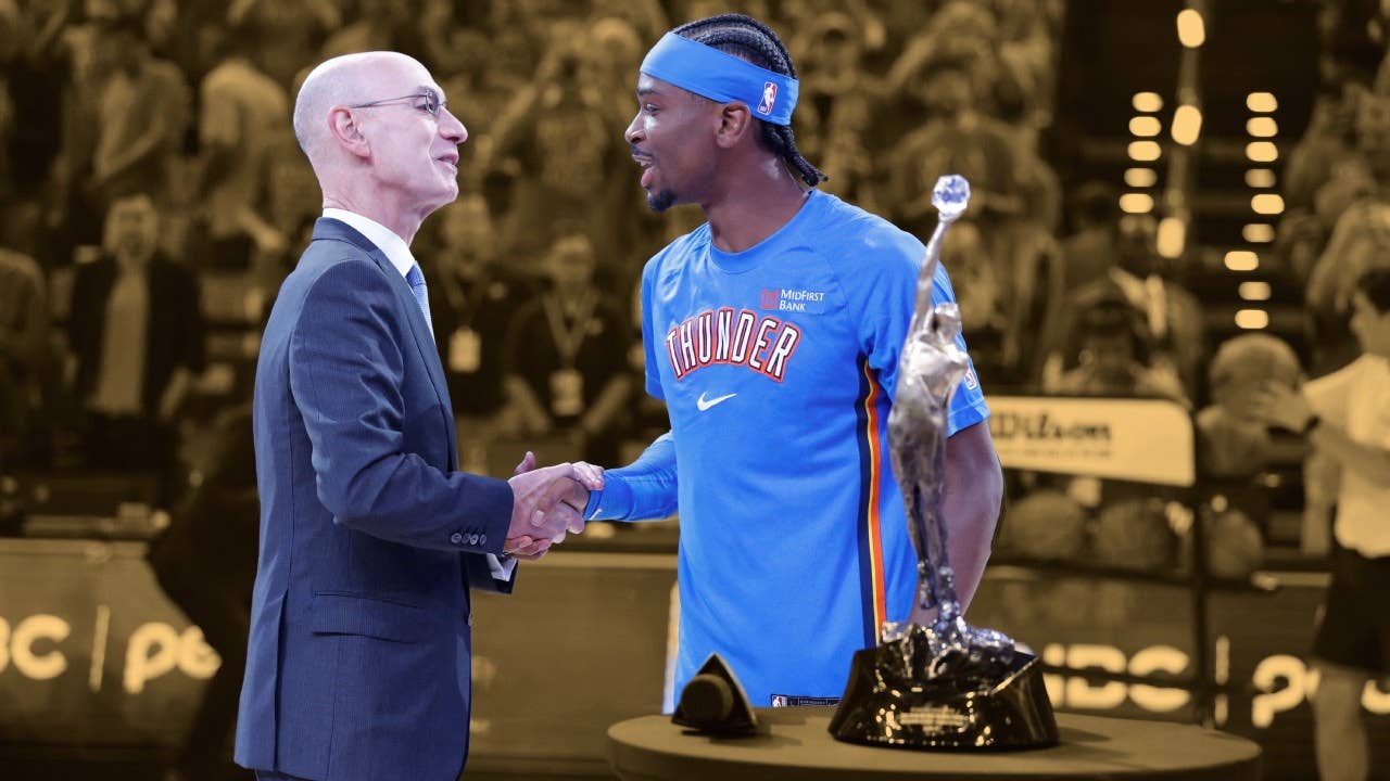 Fans accuse Adam Silver of leaking script after SGA remark - Basketball ...