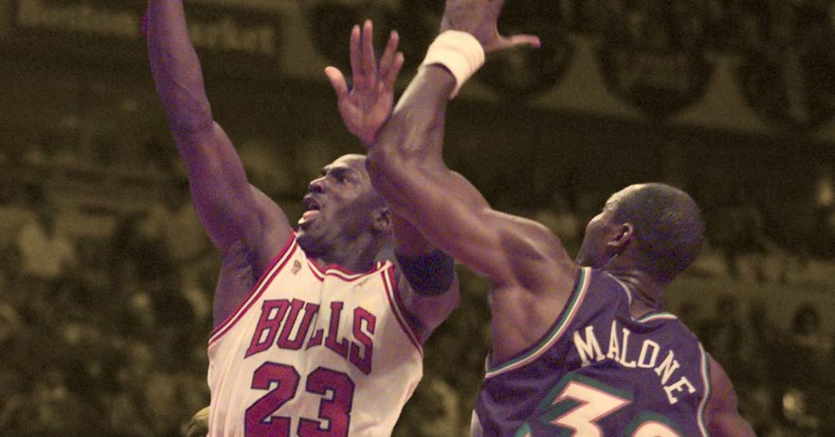 michael jordan karl malone card