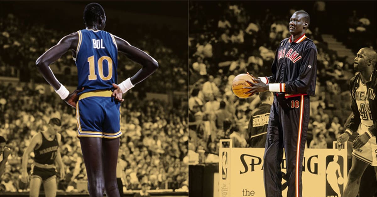 “He's 7'7'' but he thought he was 5'10''” — Muggsy Bouges on playing with Manute Bol