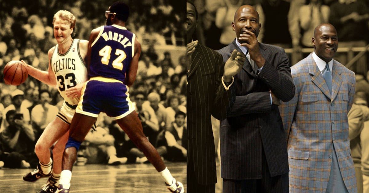 James worthy and michael jordan sales