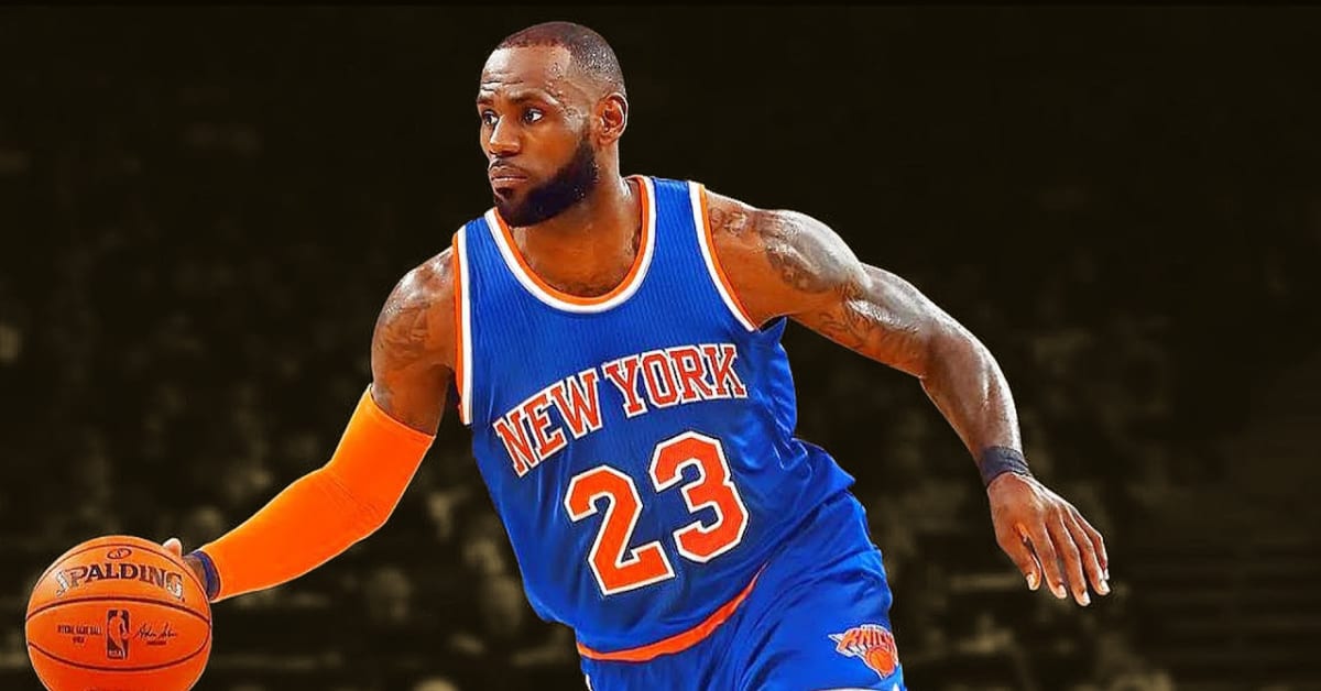 Lebron james discount new york knicks