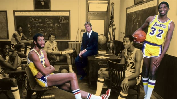Paul Westhead, Magic Johnson, Kareem Abdul-Jabbar and the Lakers