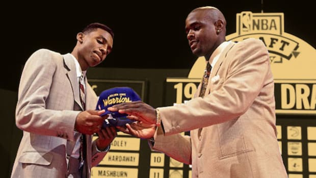 Chris Webber and Penny Hardaway during the 1993 NBA Draft