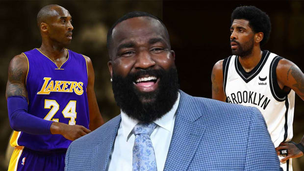 ESPN analyst Kendrick Perkins explains why Brookly Nets star Kyrie Irving is more skilled than the Lakers legend Kobe Bryant