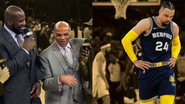 Shaquille O'Neal and Charles Barkley react to Dillon Brooks' flagrant foul on Gary Payton II