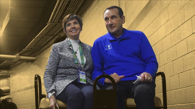 Duke basketball head coach Mike Krzyzewski and his wife Mickie