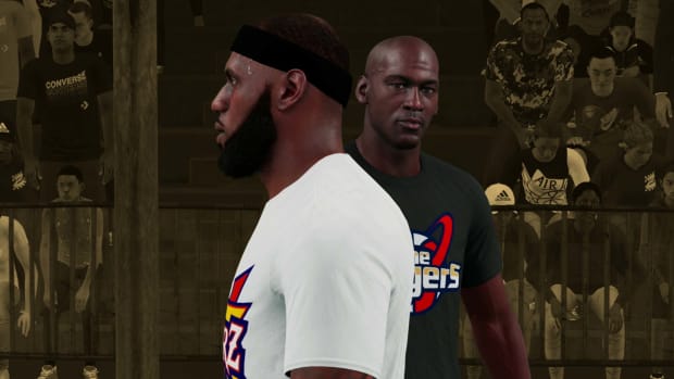 NBA 2k22 - Michael Jordan vs. LeBron James in a game of 1-on-1
