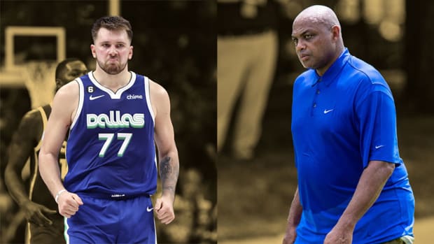 Dallas Mavericks guard Luka Doncic and Inside the NBA analyst Charles Barkley
