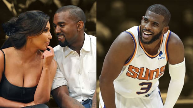 Kim Kardashian and Kanye West, Phoenix Suns guard Chris Paul