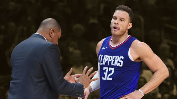 Los Angeles Clippers head coach Doc Rivers and forward Blake Griffin