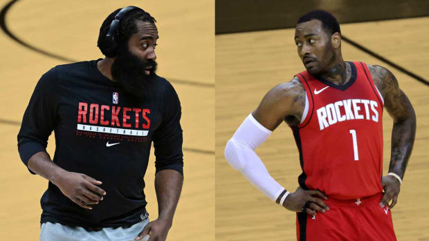 Houston Rockets backcourt duo of James Harden and John Wall during the 2020/21 NBA season
