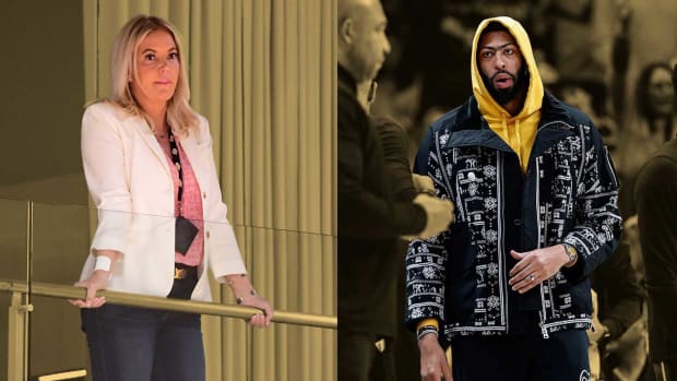 Los Angeles Lakers owner Jeanie Buss and power forward Anthony Davis