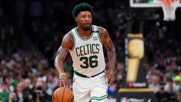 Marcus Smart fires back at rumors suggesting the Boston Celtics need to acquire a point guard this offseason