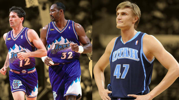 Andrei Kirilenko describes Karl Malone and John Stockton on the court: 'They had two different personalities'