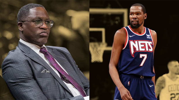 NBA legend Dominique Wilkins and Brooklyn Nets forward Kevin Durant