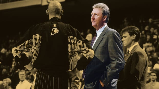Indiana Pacers head coach Larry Bird