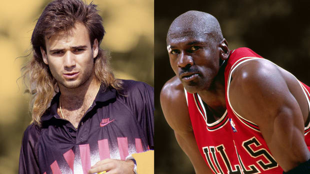 Why Michael Jordan wore Andre Agassi’s shoes in his NBA comeback announcement