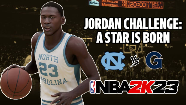 NBA 2K23 Jordan Challenge: MJ's iconic title clinching shot against Georgetown in the 1982 NCAA Finals