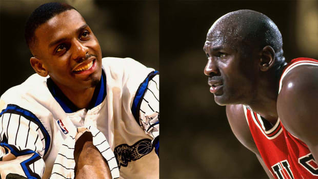 Chicago Bulls legend Michael Jordan and Orlando Magic star Penny Hardaway