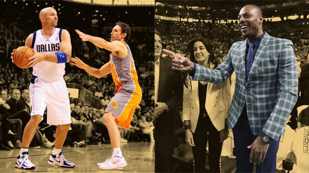 Dallas Mavericks guard Jason Kidd and Phoenix Suns guard Steve Nash, Boston Celtics icon Paul Pierce