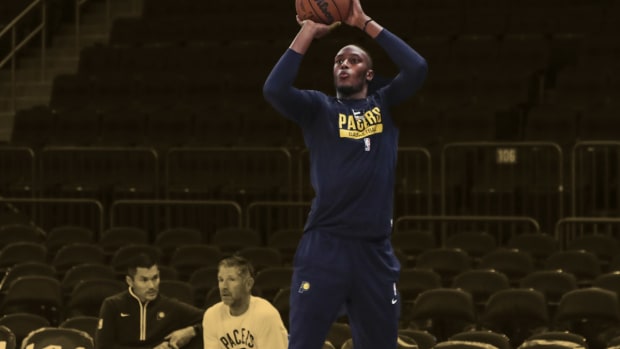 Myles Turner misses Indiana Pacers season opener after reportedly landing on a ball boy's foot