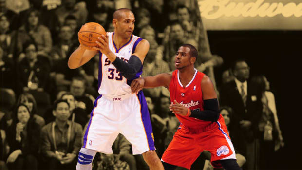 Phoenix Suns forward Grant Hill and Los Angeles Clippers guard Chris Paul