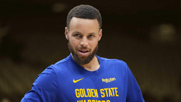 March 1, 2024; Golden State Warriors guard Stephen Curry before a game against the Toronto Raptors at Scotiabank Arena