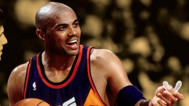 1995; Phoenix Suns forward Charles Barkley against the Portland Trail Blazers at Memorial Coliseum
