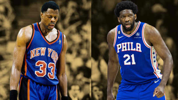 Pat Ewing and Embiid