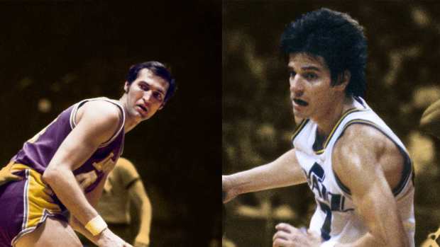 Jerry West and Pete Maravich