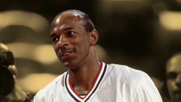 USA dream team Clyde Drexler during the 1992 Tournament of the Americas at Memorial Coliseum