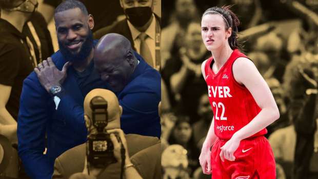 "LeBron has that victim in him...he'll poison her" - Jason Whitlock  believes MJ would have a better influence on Caitlin than James