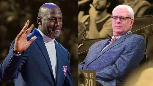 Michael Jordan and Phil Jackson