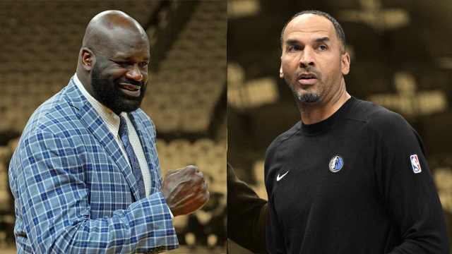 Shaquille O'Neal and Nico Harrison