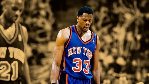 New York Knicks center Patrick Ewing in 1997