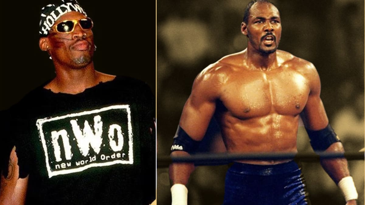 20 years ago, Karl Malone and Dennis Rodman did battle. In a pro wrestling  ring.