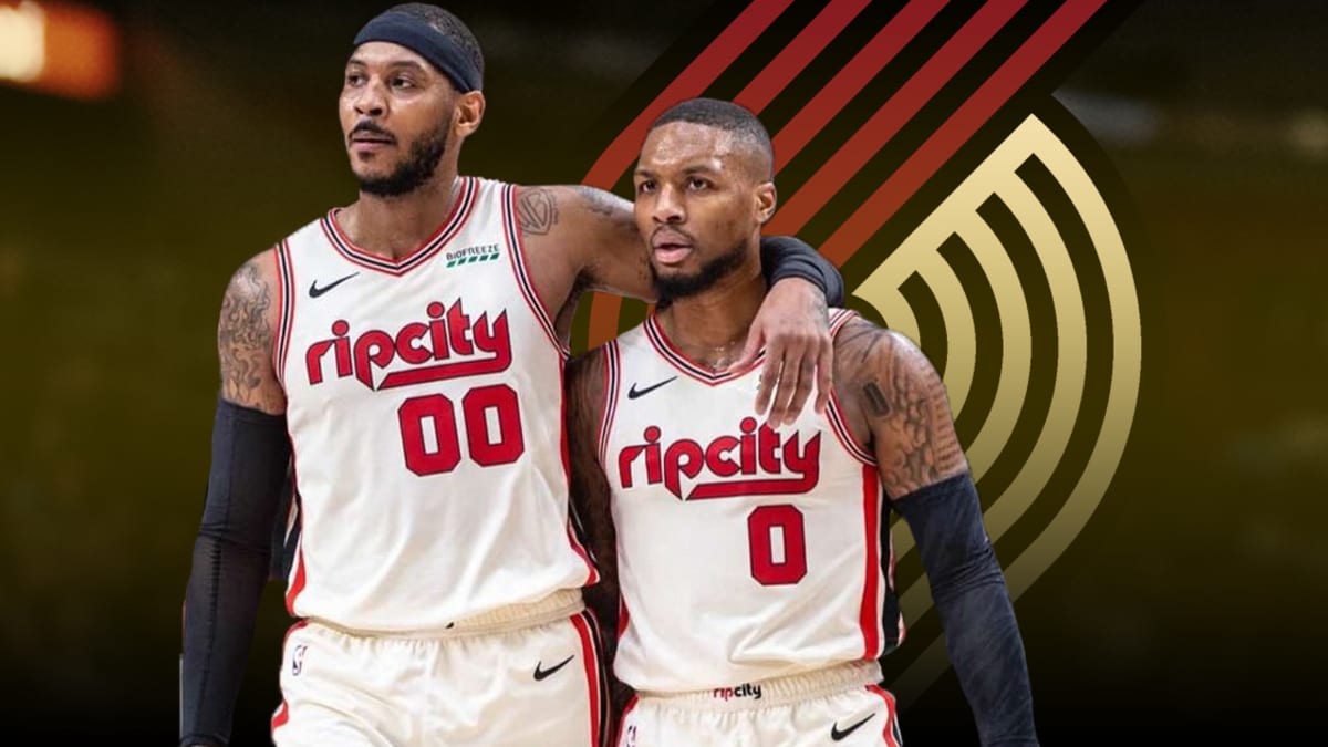 Melo sales blazers jersey