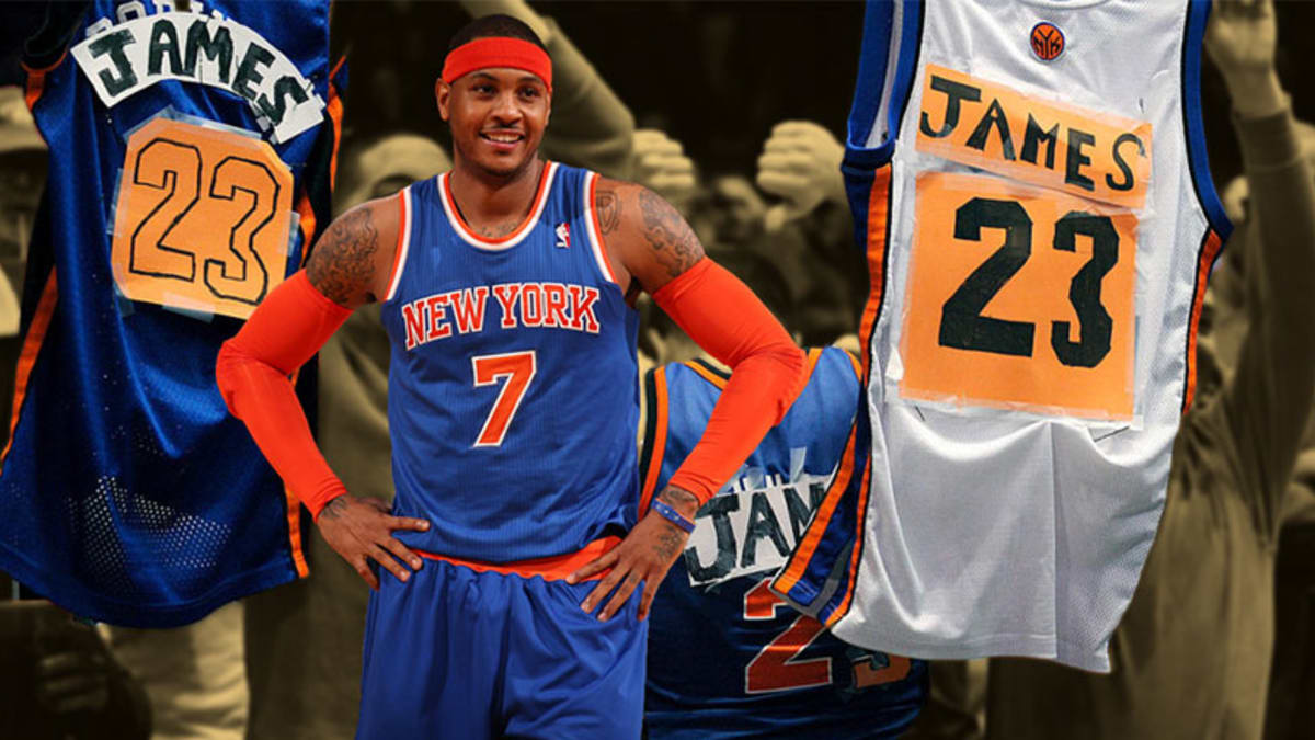 Lebron shop knicks jersey