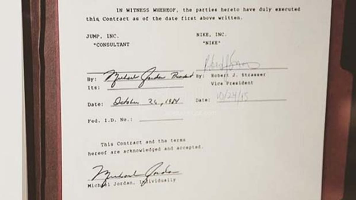 Jordan and top nike deal