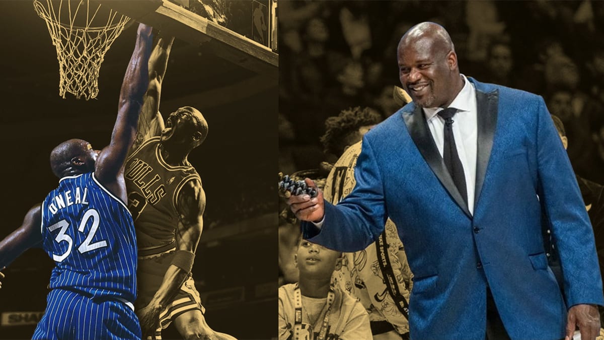 Michael jordan dunking new arrivals on shaq