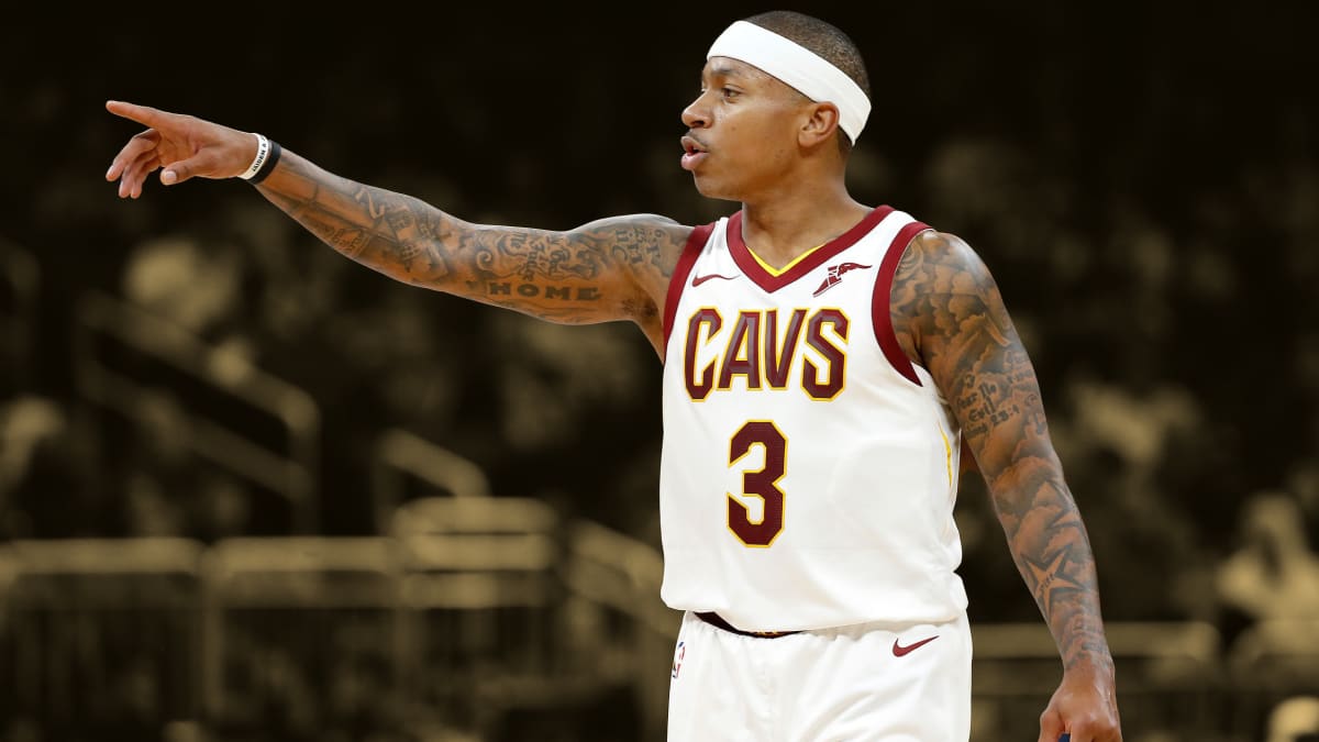 バスケットボール NIKE - NBA Cleveland CAVS #3 Isaiah Thomas Nike NBA Swingman Thomas 3 Cleveland Cavaliers Maroon/Yellow