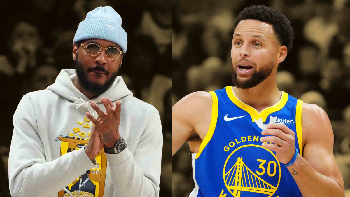 Carmelo anthony store warriors jersey