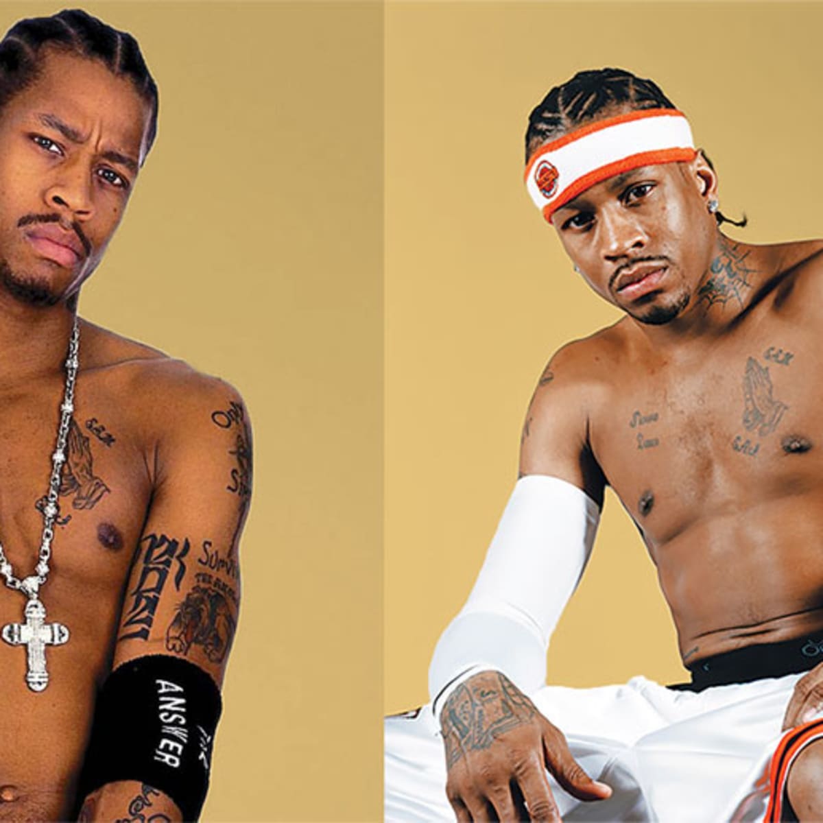 When the NBA airbrushed Allen Iverson's tattoos - Basketball Network - Your  daily dose of basketball