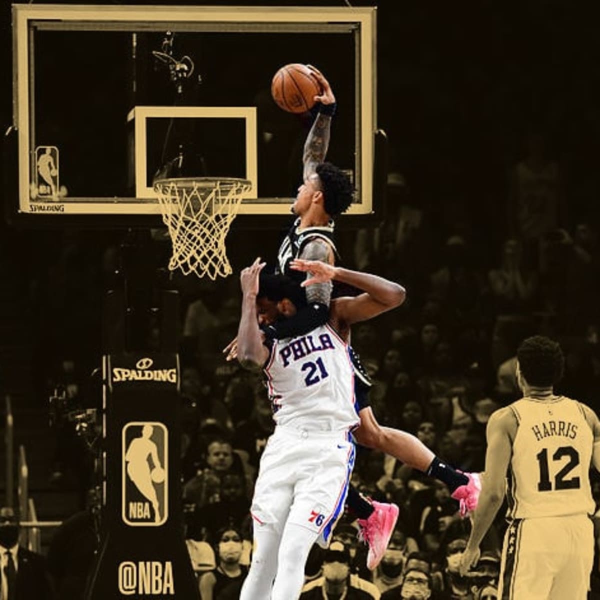 JOHN COLLINS DUNK ON EMBIID by Miraidesigns Poster for Sale by  miraidesigns