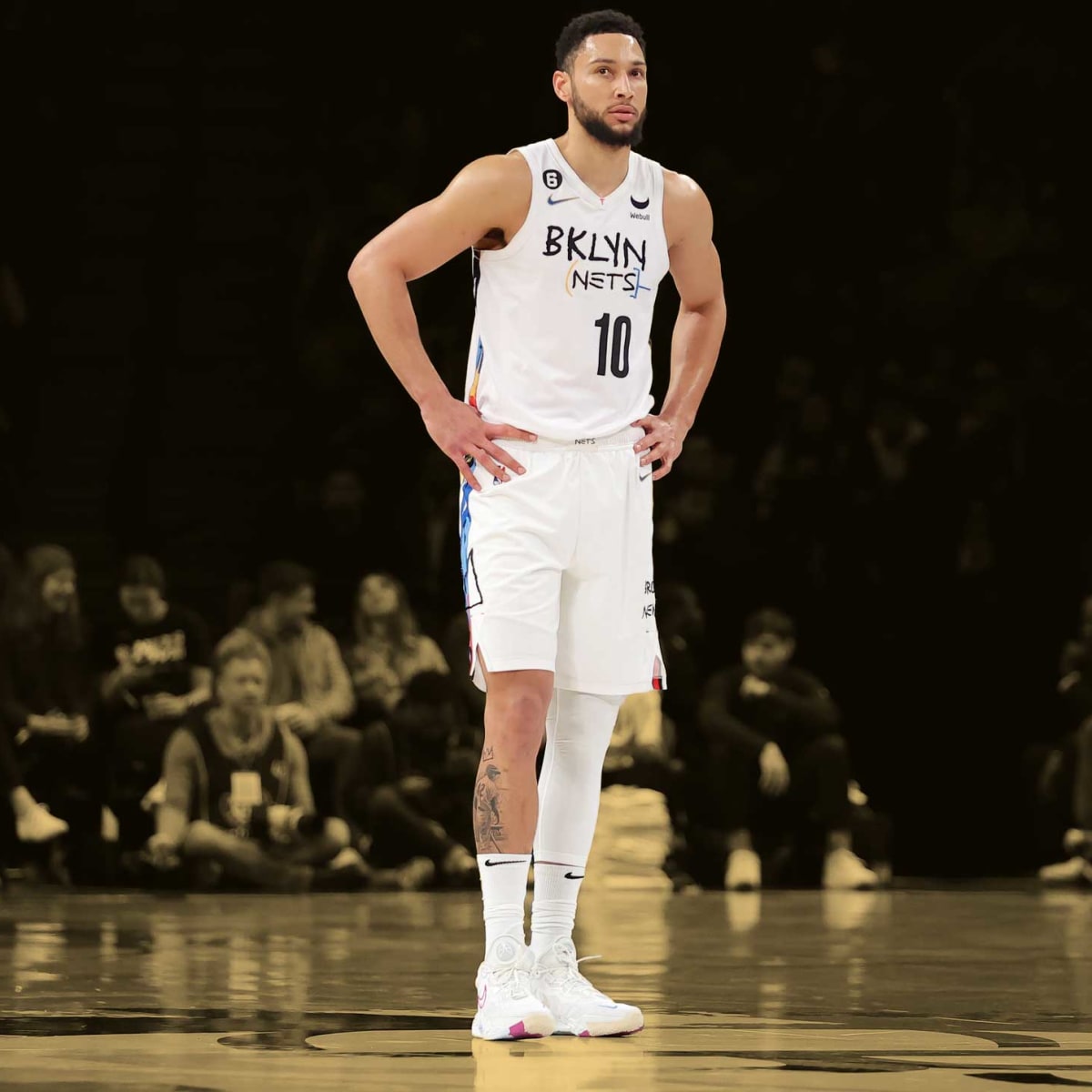 Ben Simmons takes court for Nets in first look at new Big 3