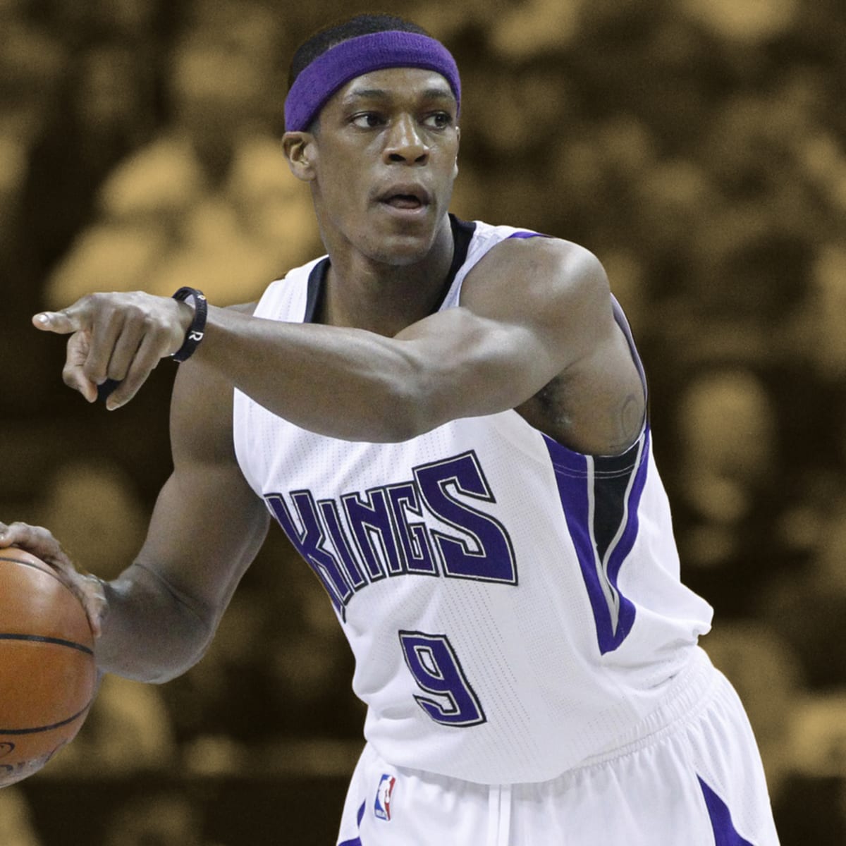 Rajon Rondo - Sacramento Kings - Game-Worn '1985-86 Road Hardwood